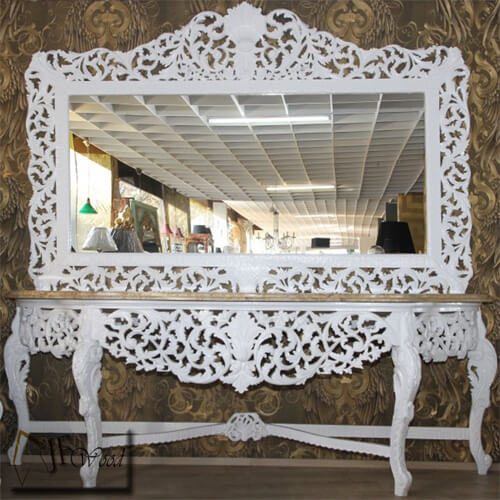 Caldera Luxury Hand Carved Console Table